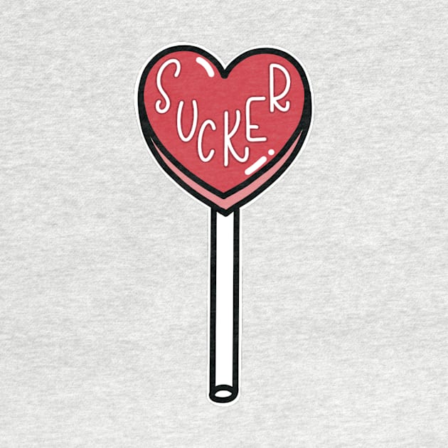 Candy Heart "Sucker" Lollipop by trippyzipp